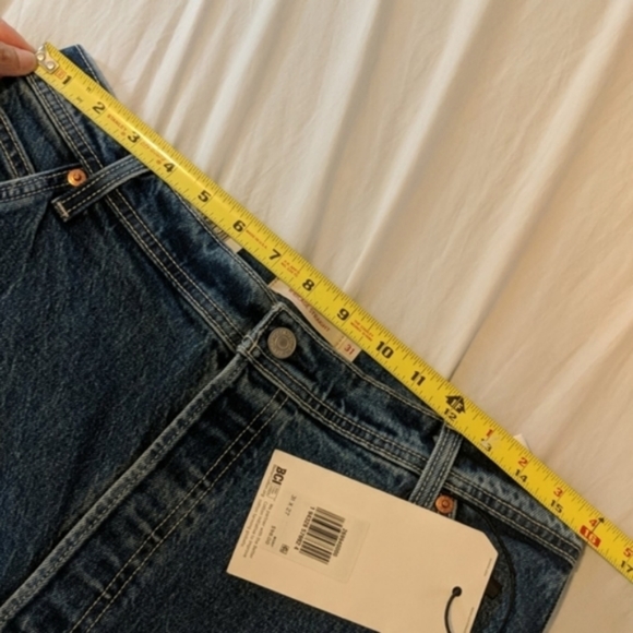 Levi's Ribcage Ankle Utility Straight Leg Jean Nine to Five Carpenter Pants - Picture 9 of 13